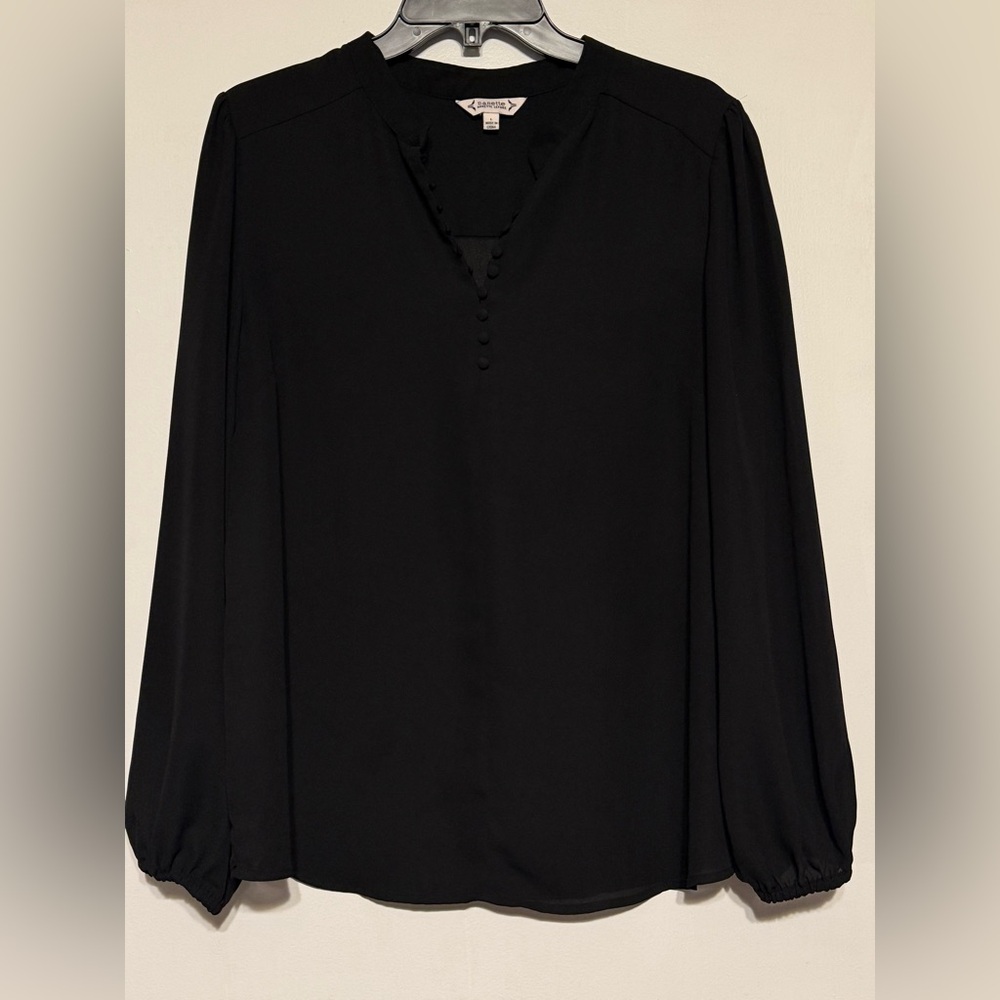 Nanette Lepore Black Long sleeve Blouse